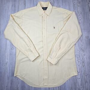 Ralph Lauren‎ Shirt Mens 15.5 35 Oxford Yarmouth Button Down Classic Pony Dress